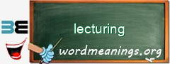 WordMeaning blackboard for lecturing